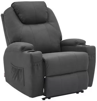 MCombo Massagesessel mit Heizung dunkelgrau (7061)