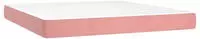 vidaXL Taschenfederkernmatratze Mittel Rosa 160x200x20 cm Samt