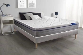 Actisom Latex Mattress + Actilatex Max Memory Foam 180x200 + KIT Base Set grey