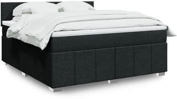 vidaXL Slatted Bed Base with Mattress 180x200cm black