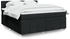vidaXL Slatted Bed Base with Mattress 180x200cm black