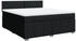 vidaXL Slatted Bed Base with Mattress 180x200cm black