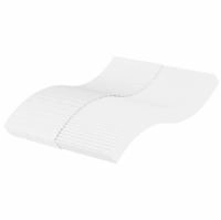 vidaXL Schaumstoffmatratze Wei&szlig; 140x220 cm H&auml;rtegrad H2 H3