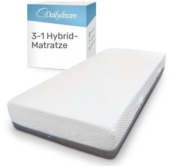 MSS e.K. Aqua Deluxe - 7-zone wellness koudschuim matras - 80 x 200 x 16 cm (kernhoogte 14 cm) - hardheidsgraad H4 & H5 - Matras Omkeerbaar matras koudschuim OEKO-TEX