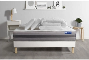 Actisom Ready to Sleep Latex Pack Memory Foam Mattress + Box Spring Kit + 2 Pillows + Duvet 180x200cm