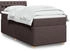 vidaXL Slatted Bed Base with Mattress 100x200cm brown