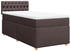 vidaXL Slatted Bed Base with Mattress 100x200cm brown