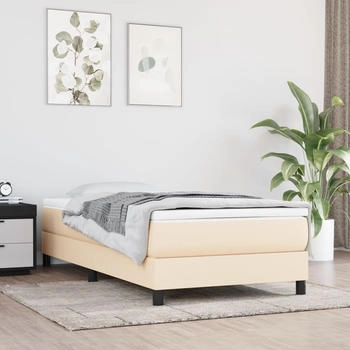 vidaXL Pocket Spring Bed Mattress Cream 100x200x200 Fabric
