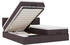 vidaXL Bed frame Ottoman Mattress Dark brown 180x200 cm Fabric
