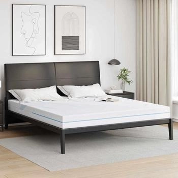 vidaXL Matratze Wei&szlig; 200 x 200 cm der Schaum (4106297)