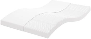 vidaXL Schaumstoffmatratze Weiß 120x200 cm 7-Zonen Härtegrad 20 ILD (356354)