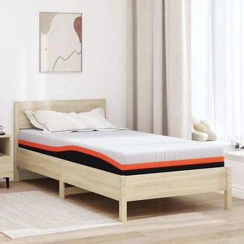 vidaXL Matratze Wei&szlig; und Grau 120 x 200 cm der Schaum (4106352)