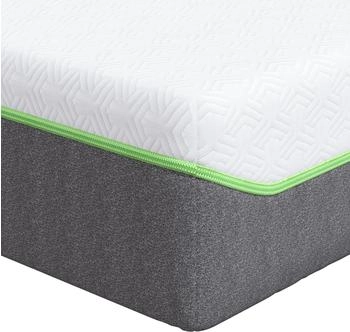 vidaXL Matratze Weiß und Grau 70 x 200 cm Taschenfeder (4106359)