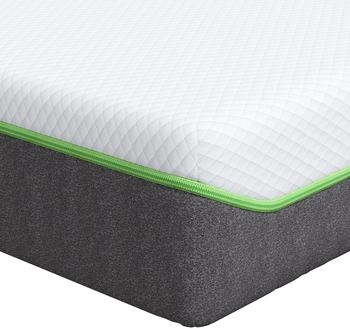 vidaXL Matratze Wei&szlig; und Grau 70 x 200 cm Taschenfeder (4106368)