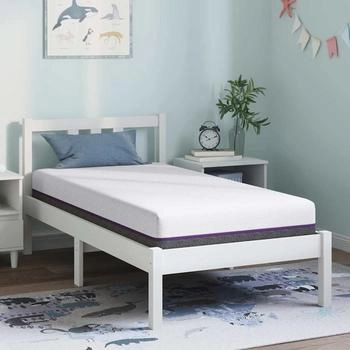 vidaXL Matratze Weiß und Grau 80 x 160 cm der Schaum (4106322)