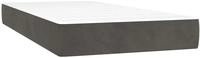 vidaXL Taschenfederkernmatratze Mittel Dunkelgrau 80x210x20 cm Samt