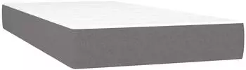 vidaXL Taschenfederkernmatratze für Kinder Dunkelgrau 80x160 cm Stoff (4016536)