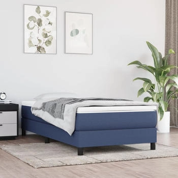 vidaXL Taschenfederkernmatratze Blau 90x190x20 cm Stoff (347700)
