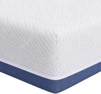 vidaXL Matratze Wei&szlig; und Blau 70 x 200 cm Jacquard-Stoff