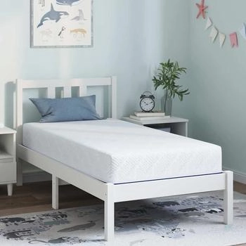 vidaXL Matratze Weiß und Blau 80 x 160 cm der Schaum (4106334)