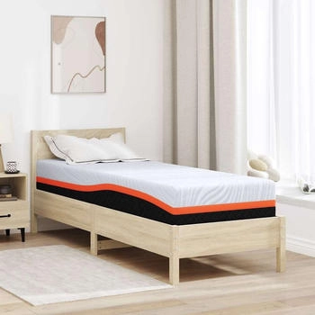 vidaXL Matratze Weiß und Grau 70 x 200 cm der Schaum (4106299)