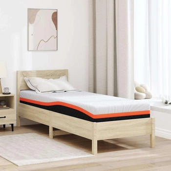 vidaXL Matratze Wei&szlig; und Grau 70 x 200 cm der Schaum (4106347)