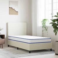 vidaXL Memory-Schaum-Matratze 100x200x17 cm Weich Wei&szlig;