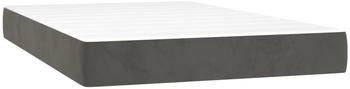 vidaXL Taschenfederkernmatratze Dunkelgrau 120x200x20 cm Samt (347769)