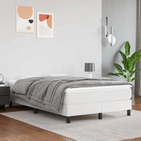 vidaXL Taschenfederkernmatratze Mittel Wei&szlig; 120x200x20 cm Kunstleder