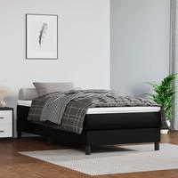 Taschenfederkernmatratze Schwarz 90x190x20 Cm Kunstleder - Vidaxl