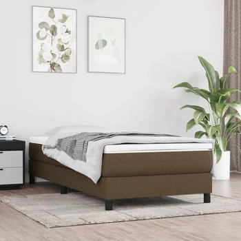 vidaXL Taschenfederkernmatratze Dunkelbraun 90x200x20 cm Stoff (347717)