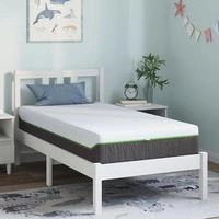 vidaXL Matratze Wei&szlig; und Grau 80 x 160 cm Jacquard-Stoff