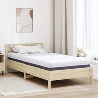 vidaXL Memory-Schaum-Matratze Mittel 100 x 200 cm 16 cm Wei&szlig; und Grau