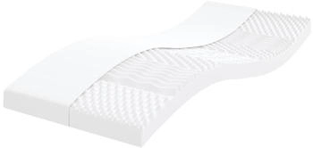 vidaXL Schaumstoffmatratze Weiß 90x210 cm 7-Zonen Härtegrad 20 ILD (4016647)
