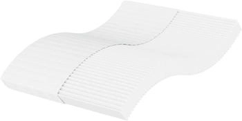 vidaXL Schaumstoffmatratze Wei&szlig; 120x200 cm H&auml;rtegrad H2 H3 (356343)