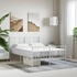 vidaXL Schaumstoffmatratze Weiß 120x200 cm Härtegrad H2 H3 (356343)