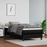 Taschenfederkernmatratze Schwarz 80x200x20 Cm Kunstleder - Vidaxl