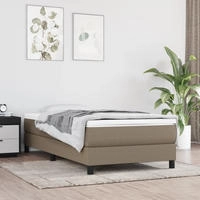 vidaXL Taschenfederkernmatratze Mittel Taupe 120x190x20 cm Stoff