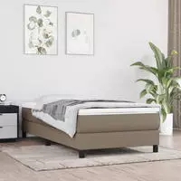 vidaXL Taschenfederkernmatratze Mittel Taupe 100x200x20 cm Stoff