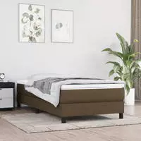 Taschenfederkernmatratze Dunkelbraun 100x200x20 Cm Stoff - Vidaxl