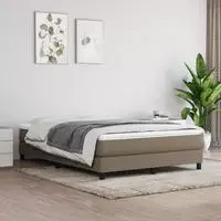 vidaXL Taschenfederkernmatratze Taupe 140x190x20 cm Stoff