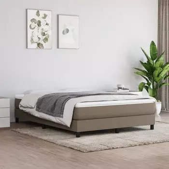 vidaXL Taschenfederkernmatratze Taupe 140x190x20 cm Stoff (347778)