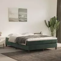 vidaXL Taschenfederkernmatratze Mittel Dunkelgr&uuml;n 140x190x20 cm Samt