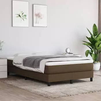 vidaXL Taschenfederkernmatratze Dunkelbraun 120x200x20 cm Stoff (347757)