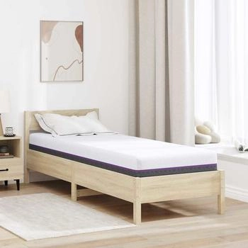 vidaXL Matratze Wei&szlig; und Grau 80 x 200 cm der Schaum (4106324)