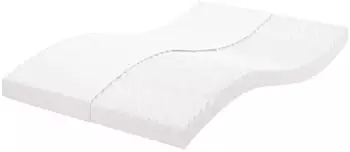 vidaXL Schaumstoffmatratze Weiß 120x210 cm 7-Zonen Härtegrad 20 ILD (4016649)