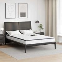 vidaXL Matratze 2 pcs Wei&szlig; und Grau 70 x 190 cm Bonell Feder