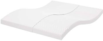 vidaXL Schaumstoffmatratze Weiß 200x210 cm 7-Zonen Härtegrad 20 ILD (4016653)