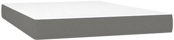vidaXL Taschenfederkernmatratze Dunkelgrau 140x200x20 cm Stoff (347795)