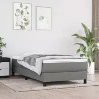 Taschenfederkernmatratze Dunkelgrau 80x200x20 Cm Stoff - Vidaxl